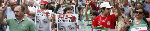 Berlin: Iran-Regimkritiker Anti-Todesstrafe-Demo
