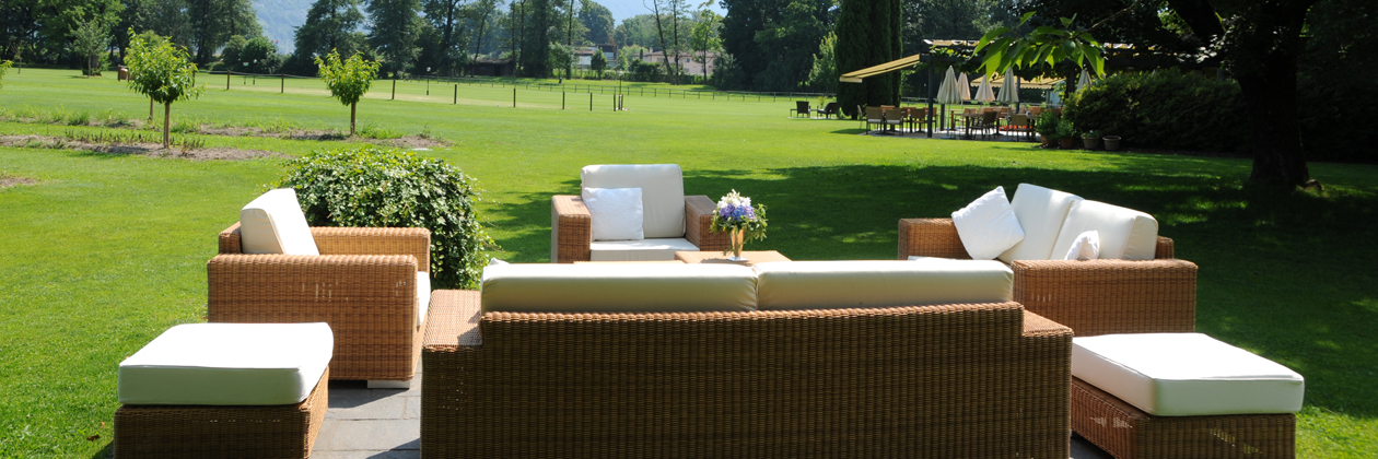 Der 110 ha grosse Park des Luxushotel Castello del Sole. The giant hotel park of the luxury hotel Castello del Sole in AScona.