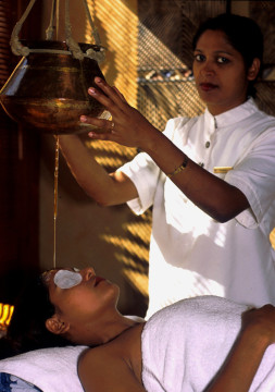 Mauritius: Ayurveda-Behandlung im "weltbesten SPA 2002" im Oberoi Hotel Mauritius. World best spa 2002