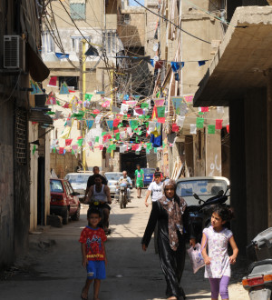 Schatila Palestinian Refugie Camp in Beirut. Beirut: Das Palästinenser-Flüchtlingscamp Schatila